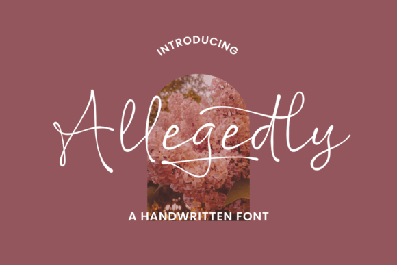 Allegedly Font – A Script Typeface for Professional Branding