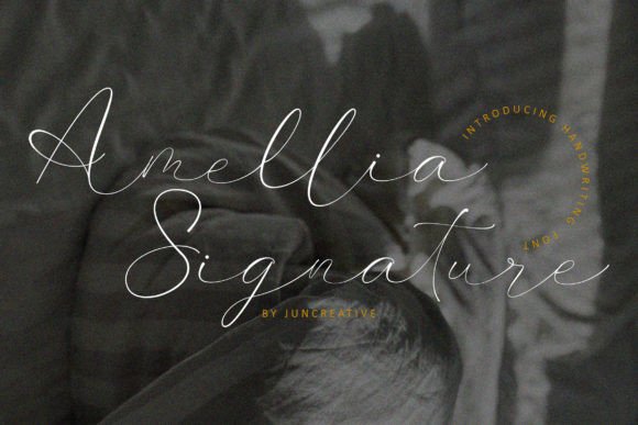 Amellia Signature Font: A Dazzling Script for Craft Projects