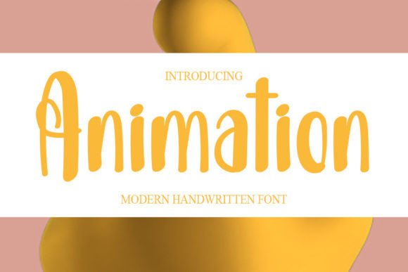 Animation Font: A Handwritten Typeface for Creative Makers