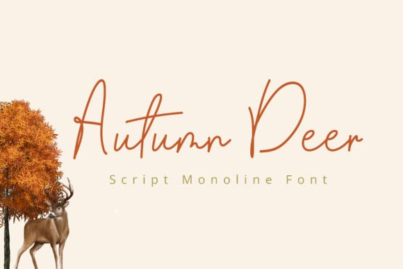 Autumn Deer: A Script Font for Editorial Elegance
