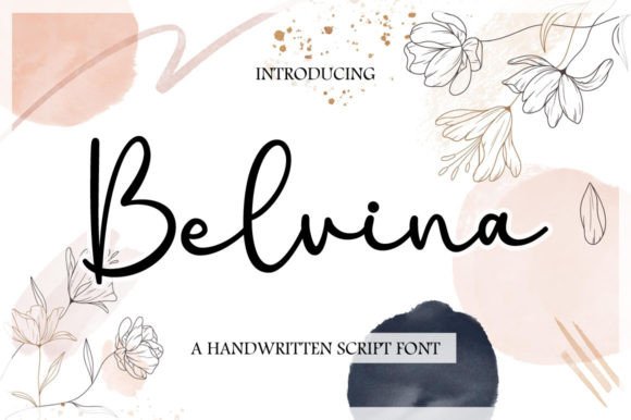 Belvina: A Handwritten Typeface for Editorial Elegance