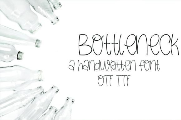 Bottleneck: A Handwritten Font with Editorial Charm