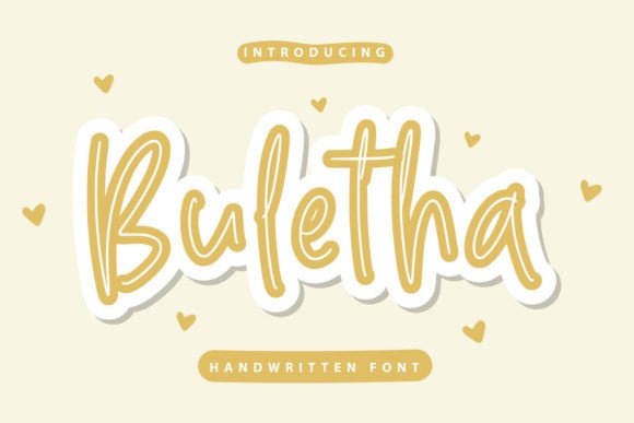 Buletha Font: A Friendly Typeface for Creative Branding Projects