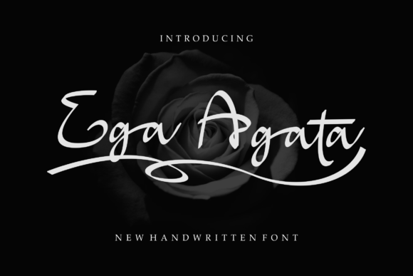 Ega Agata: A Handwritten Typeface for Digital Elegance