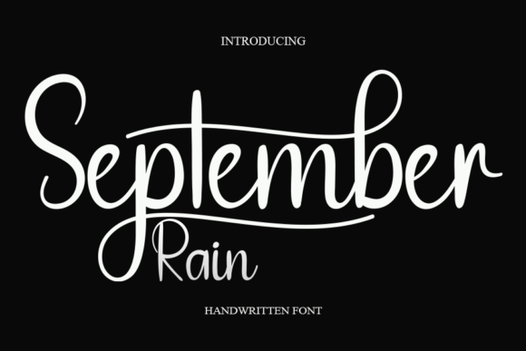 Elevate Your Brand with the September Rain Handwritten Font