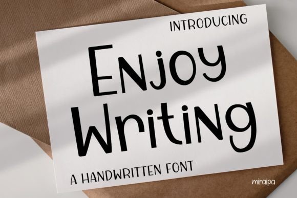 Enjoy Writing Font: A Friendly Typeface for Web Design