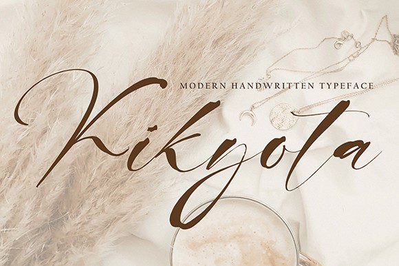 Kikyota: A Romantic Script Font for Real Campaigns