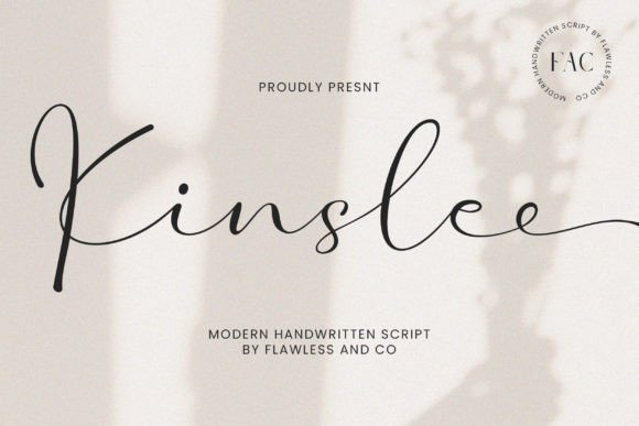 Kinslee: A Handwritten Font for Editorial Elegance