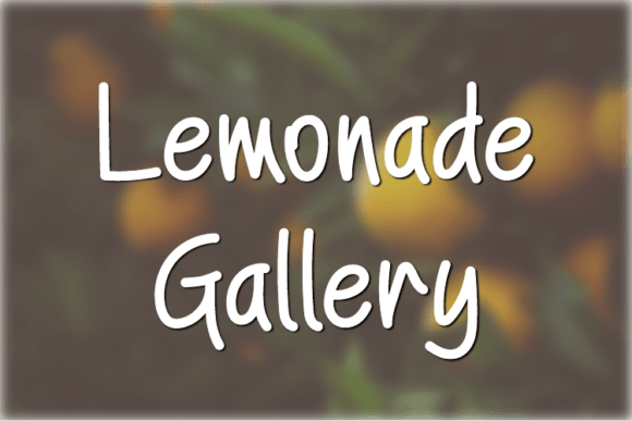 Lemonade Gallery: A Handwritten Font for Creative Branding Projects