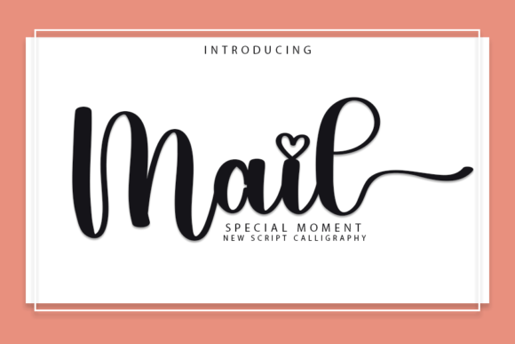 Mail Font: A Handwritten Typeface for Strong Brand Identity