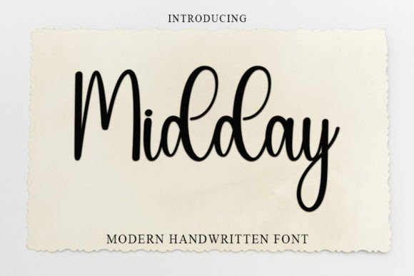 Midday Font: A Timeless Handwritten Typeface for Creative Branding