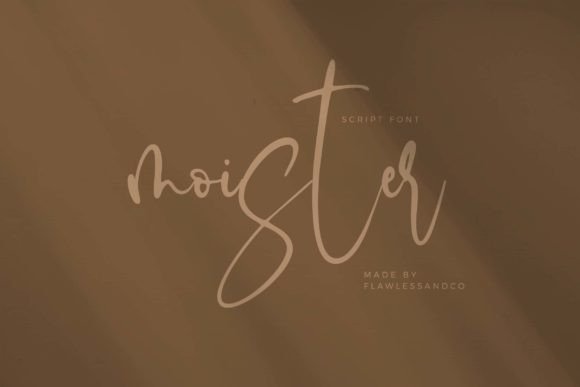 Moister Font: A Handwritten Typeface for Timeless Craft Projects