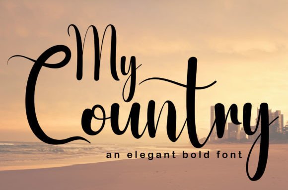 My Country Font: A Handwritten Typeface for Timeless Craft Projects