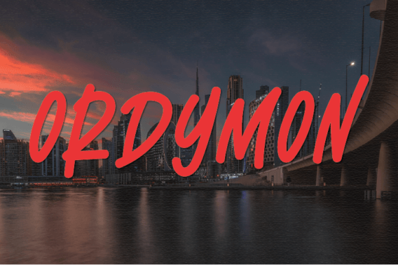Ordymon: A Handwritten Font for Creative Makers