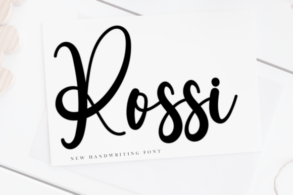 Rossi Font: A Handwritten Typeface for Elegant Editorial Design