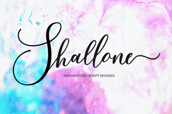 Shallone: A Script Font for Modern Editorial Design