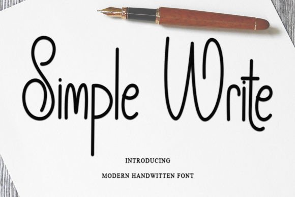 Simple Write: A Handwritten Typeface for Polished Branding
