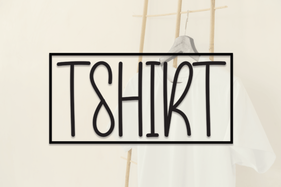 Tshirt Font: A Handwritten Typeface for Creative Makers