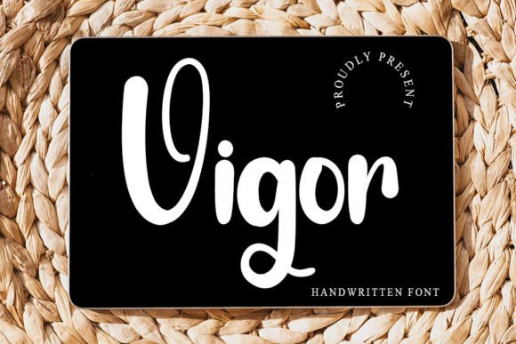 Vigor: A Handwritten Typeface for Elegant Editorial Design