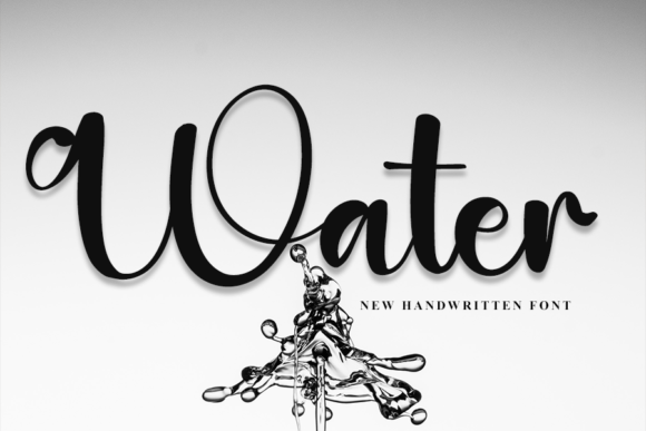 Water Font: A Handwritten Typeface for Editorial Elegance
