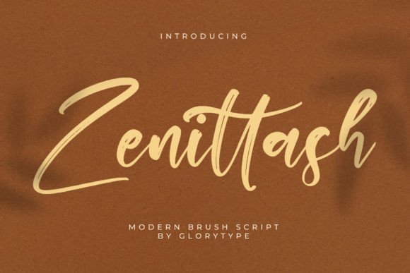 Zenittash: A Modern Brush Script Font for Creative Makers
