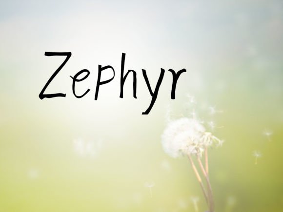Zephyr: A Script Font with a Modern Soul